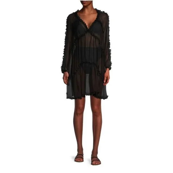 Aurum Chiffon Minidress size 2 - Picture 1 of 11